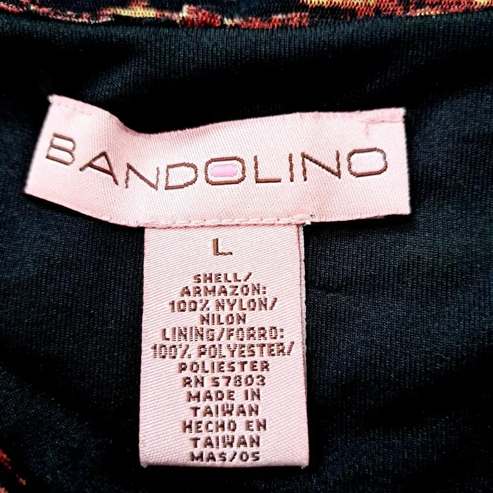 Bandolino Mesh Overlay 3/4 Sleeve Top - Picture 4 of 5